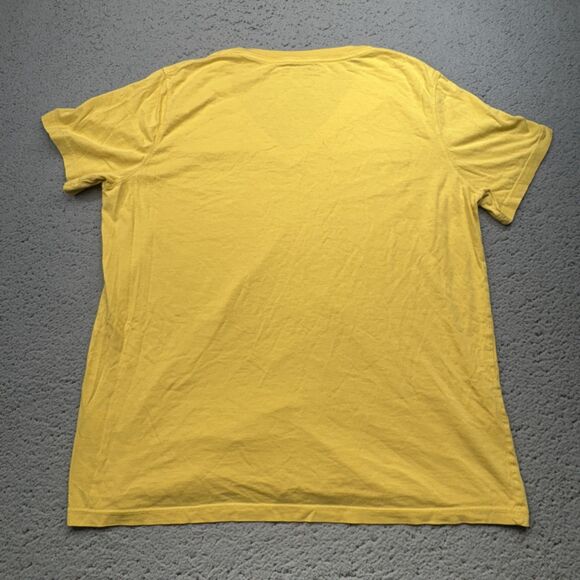 American Giant Shirt Mens Large Yellow V-Neck Supima Cotton Made in USA Tee - Picture 6 of 11
